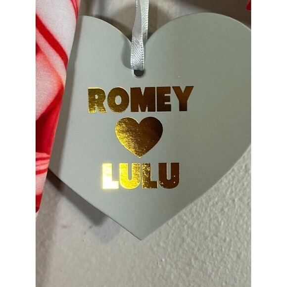 Romey Loves Lulu 3M Red Jumpsuit Candy Cane Festive Holiday Christmas Santa 6M - Picture 8 of 11